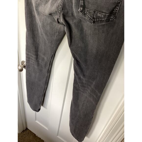 All Saint’s Men Denim Five Pockets Straight Leg Jeans Dark Wash Black size 33 - Picture 6 of 12